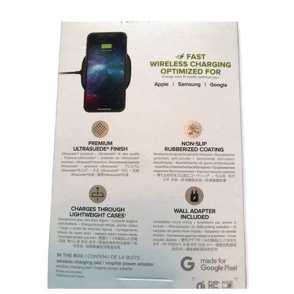 Mophie Wireless Charging Pad Qi Fast Charge to 10W | Universal, Apple, Samsung - Picture 2 of 3